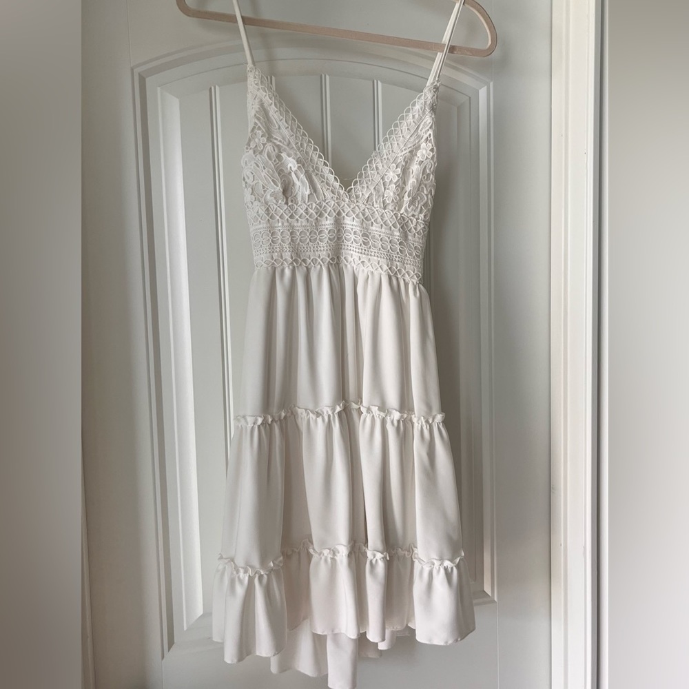 Lace Detailed Mini Dress